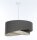 Pendelleuchte Stoff E27 Ø 45 cm rund Grau Modern INGRAM