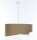 Pendelleuchte rund D: 40 cm E27 Beige Creme verstellbar