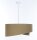 Pendelleuchte Stoff rund Ø 60 cm Beige Boho verstellbar