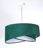 Pendelleuchte rund Ø 50 cm E27 Stoff Velours Optik...