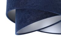 Hängeleuchte Stoff Velours Optik 3x E27 Weiß...