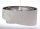 Runde Hängelampe E27 D: 50 cm Grau Gold Silber Stoffschirm