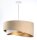 Hängelampe Stoff Beige Gold E27 rund D: 50 cm Velours Optik