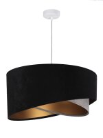 Pendelleuchte Schwarz Grau Gold E27 rund Ø 50 cm...