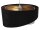 Pendelleuchte Schwarz Grau Gold E27 rund Ø 50 cm Stoff