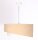 Hängeleuchte Stoff Beige Gold E27 rund Ø 50 cm Velours Optik