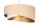 Hängeleuchte Stoff Beige Gold E27 rund Ø 50 cm Velours Optik
