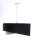 Hängeleuchte rund Ø 50 cm E27 Stoff Schwarz Gold Grau Silber