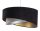 Hängeleuchte rund Ø 50 cm E27 Stoff Schwarz Gold Grau Silber