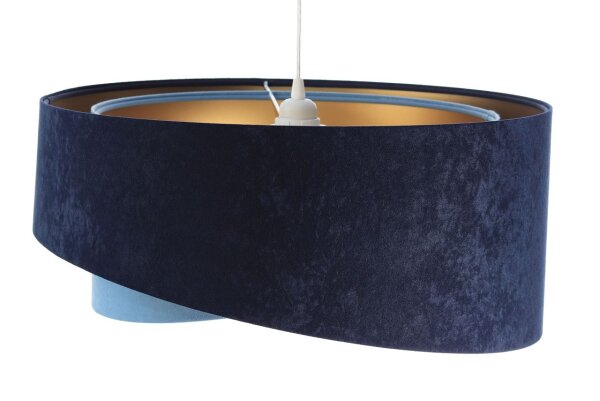 Hängeleuchte Stoff rund Ø 50 cm Velours Optik Modern MARLON