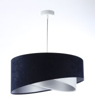 Hängeleuchte Stoff Schirm Ø 50 cm E27 in Blau...