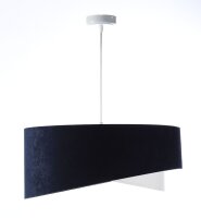 Hängeleuchte Stoff Schirm Ø 50 cm E27 in Blau...