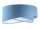 Pendelleuchte rund Ø 50 cm Weiß Blau Stoff Velours Optik E27