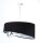Pendelleuchte Schwarz Weiß rund D: 50 cm E27 Retro Motiv