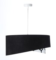 Hängeleuchte rund D: 50 cm Stoff Velours Optik...