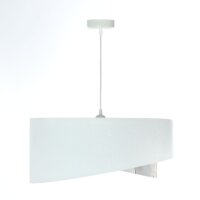 Hängelampe Weiß Creme rund Ø 50 cm E27...