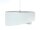 Hängelampe Weiß Creme rund Ø 50 cm E27 Velours Optik Stoff