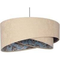 Hängeleuchte Stoff Velours Optik rund Ø 50 cm...