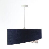 Hängeleuchte E27 rund Ø 50 cm Stoff Velours...