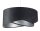 Hängeleuchte Schwarz Silber E27 D: 50 cm Stoff Velours Optik