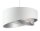 Hängelampe Weiß Beige Silber E27 Ø 50 cm Stoff Velours Optik