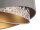Hängelampe Stoff Ø 50 cm Velours Optik Grau Beige Gold E27