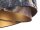 Pendelleuchte Grau Gold E27 rund D: 50 cm E27 Stoffschirm