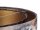 Pendelleuchte Grau Gold E27 rund D: 50 cm E27 Stoffschirm