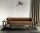 Pendelleuchte Grau Gold E27 rund D: 50 cm E27 Stoffschirm