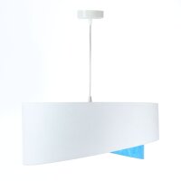 Pendelleuchte rund Ø 50 cm E27 Weiß Blau...
