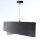Pendelleuchte rund D: 50 cm Grau Gold E27 Stoffschirm