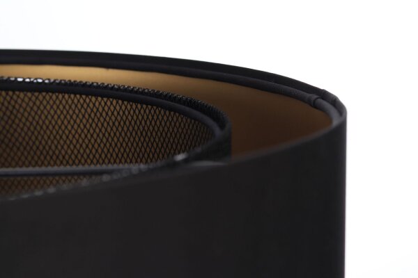 Hängeleuchte Satin Netz Ø 50 cm E27 rund Schwarz Gold