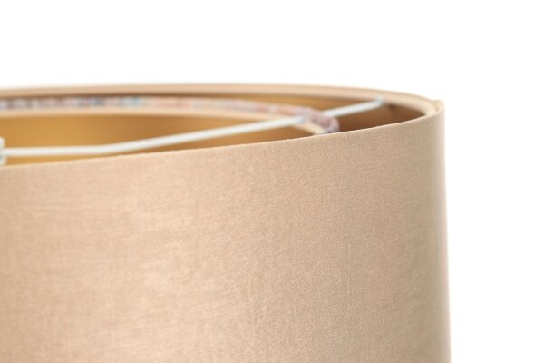 Hängeleuchte Satin E27 rund D: 50 cm in Gold Bunt
