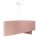 Hängeleuchte D: 50 cm E27 Rosa Hellblau Stoff Velours Optik