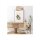 Hängeleuchte Creme Beige Leinen E27 rund Ø 50 cm