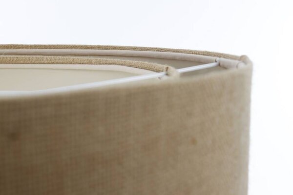 Hängelampe Stoff E27 D: 40 cm Natur Stoff Modern INGRAM