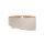 Hängeleuchte Leinen E27 rund D: 50 cm Modern Beige Kupfer