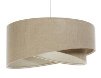 Hängelampe Natur E27 rund Ø 60 cm Stoff...