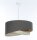 Pendelleuchte E27 rund Ø 40 cm Braun Beige Stoff Modern
