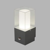 Außenlampe Wand Bewegungsmelder IP44 Grau...