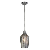 Hängeleuchte Rauchglas E27 Ø 17,5 cm Chrom...