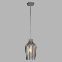Hängeleuchte Rauchglas E27 Ø 17,5 cm Chrom...