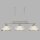 Pendelleuchte Glas Metall B: 99 cm H: max. 1,2 m in Silber