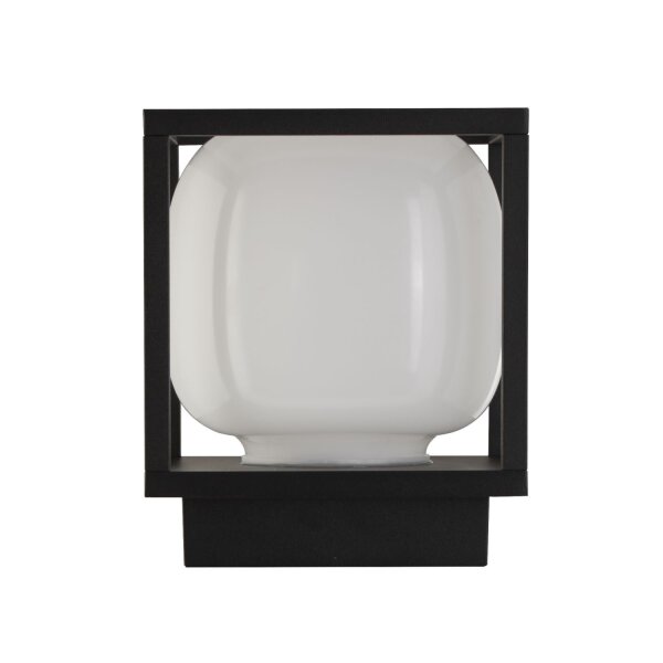 LED Außenleuchte IP54 Schwarz Weiß 15 cm 3000 K klein