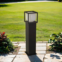 LED Pollerleuchte 65 cm IP54 Schwarz Weiß 3000 K...