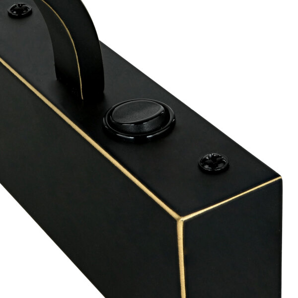 Bilderleuchte LED in Schwarz-Gold Antik 3000 K B: 70 cm lang