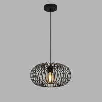 Pendelleuchte Schwarz Ø 39 cm Metall Schirm E27 ERIC