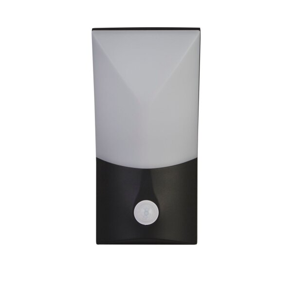 LED Wandlampe außen Bewegungssensor IP54 Schwarz Weiß
