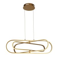 LED H&auml;ngeleuchte in Gold 3000/4500/6500 K B: 80 cm