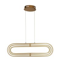 LED Hängeleuchte in Gold 3000/4500/6500 K B: 80 cm